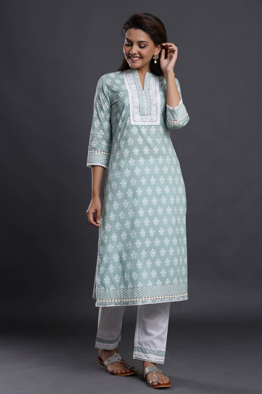 Buy Kiara kurti set at Rs. 1050 online from Fab Funda designer kurtis :  Kiara -in-3
